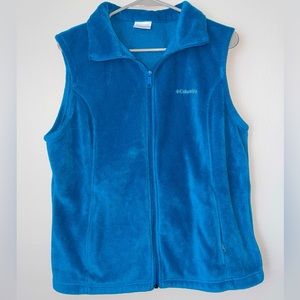 Columbia Women’s Blue Fleece Vest. Size XL.